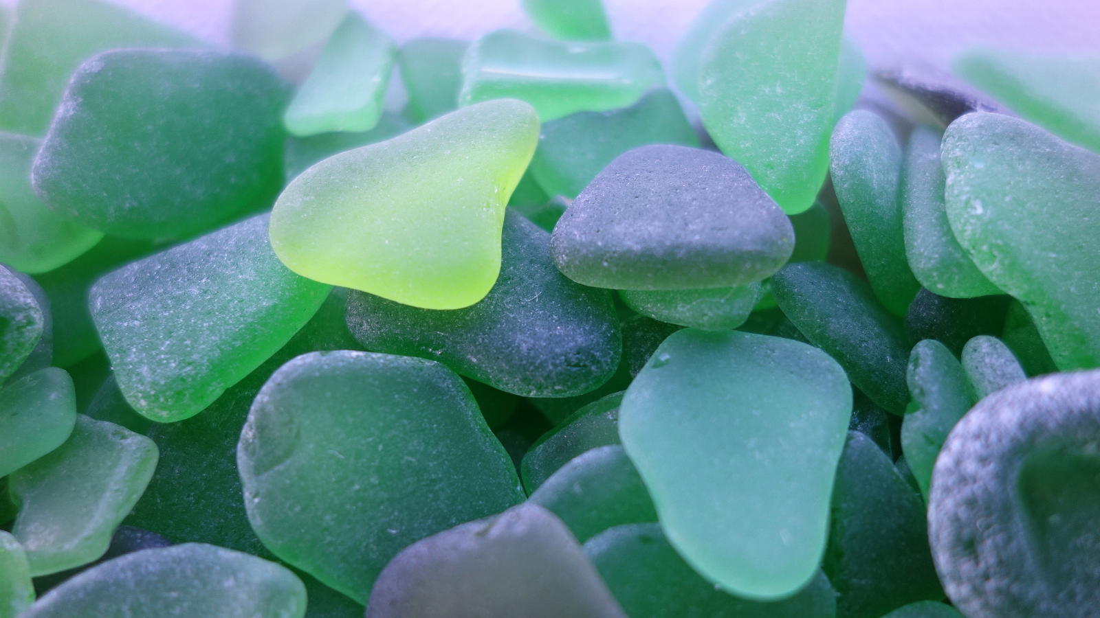 green sea glass